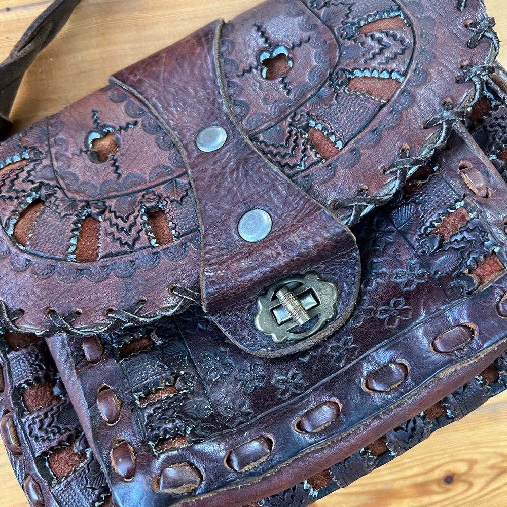 Vintage leather Shoulder Bag